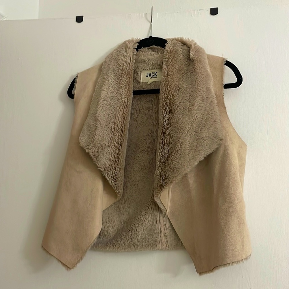 Jack by BB Dakota size small faux fur vest
